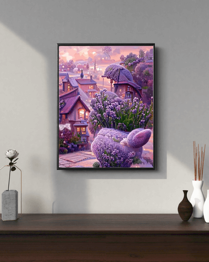 Purple Fairy Tale Tow Painting By Numbers