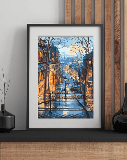 European Town Painting By Numbers