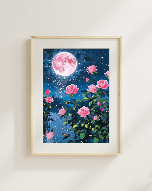 Starry Night Roses Painting By Numbers