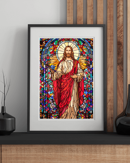 Pintura de diamante de Jesús de la Luz