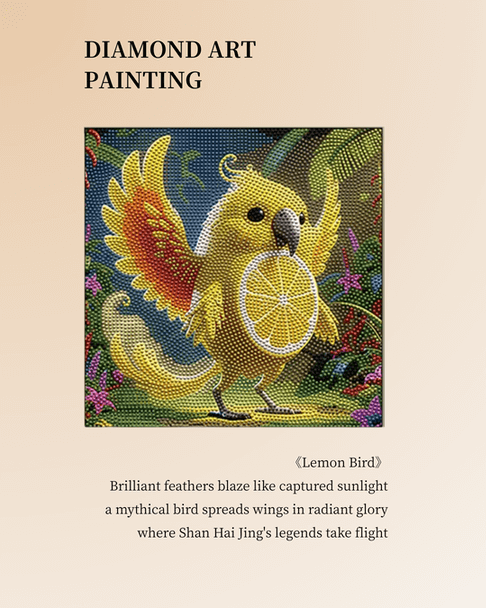 Lemon Bird Diamond Painting
