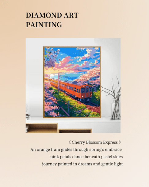 Cherry Blossom Express Diamond Painting