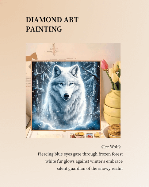 Ice Wolf Diamond Painting