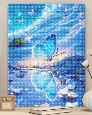Blue Butterfly Diamond Painting