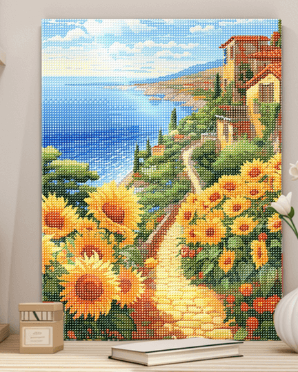 Sunflower Coastal Path Diamond Painting