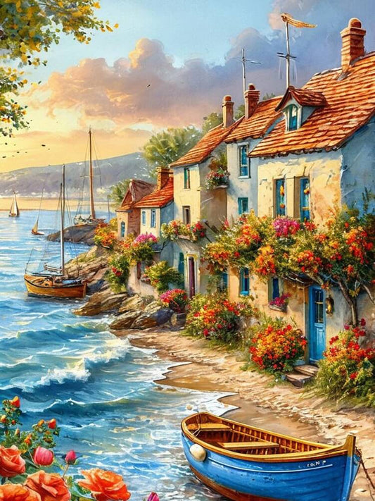 Coastal Village Diamond Painting
