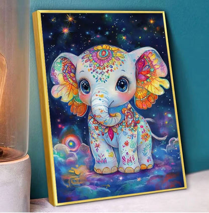 Starry Sky Elephant Diamond Painting