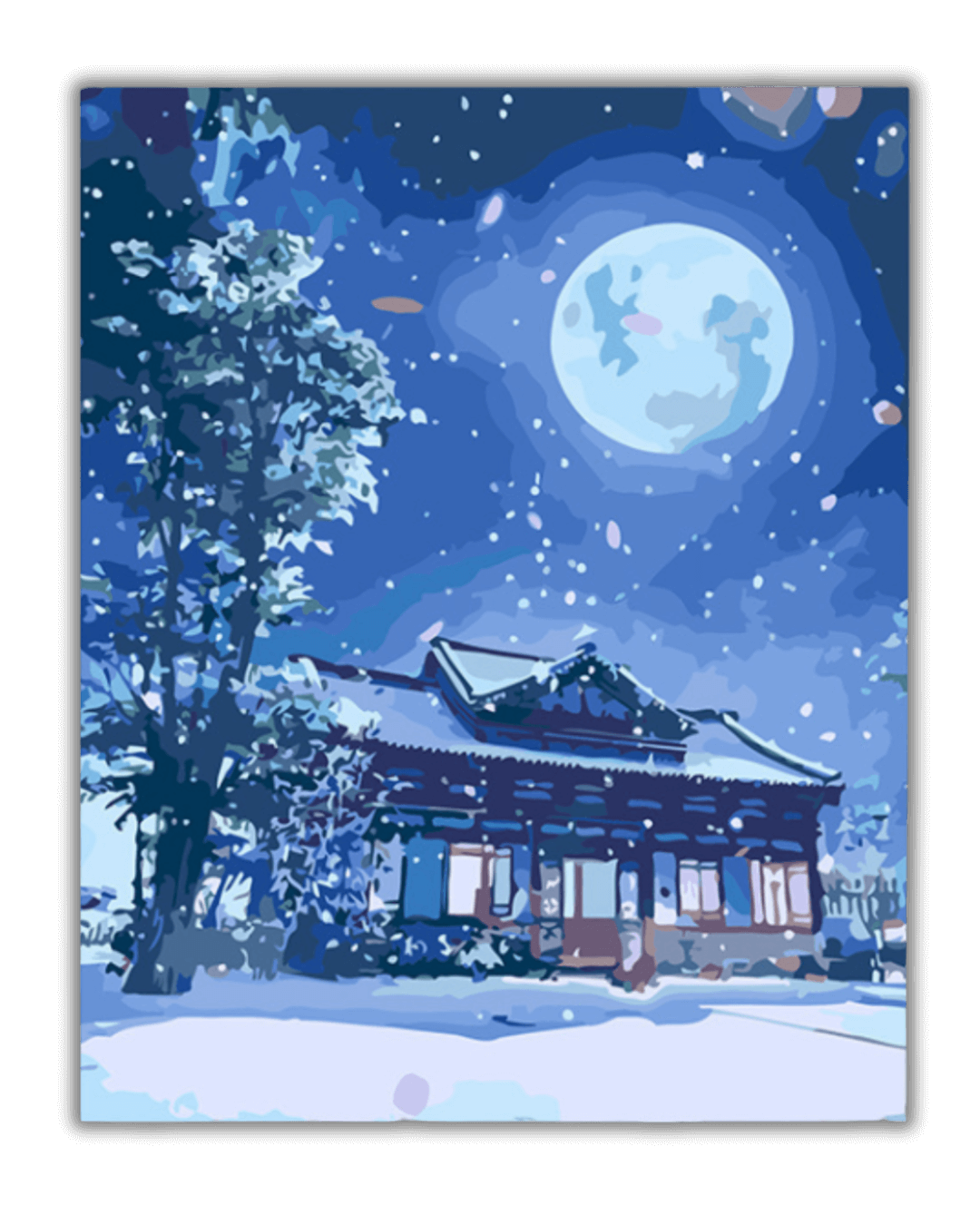 Moonlit Winter Night