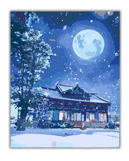 Moonlit Winter Night