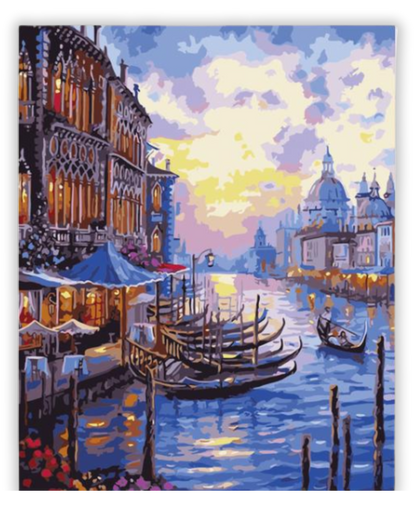 Venice at Dusk Painting By Numbers