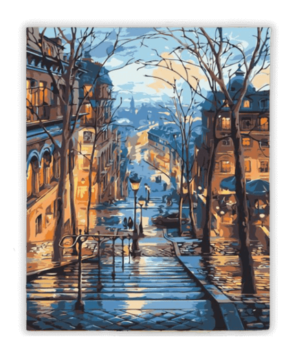 Pintura de una ciudad europea por números 