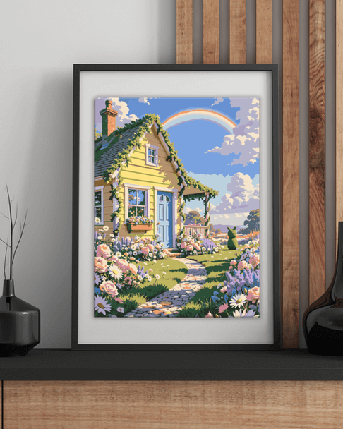 Rainbow Garden Painting By Numbers