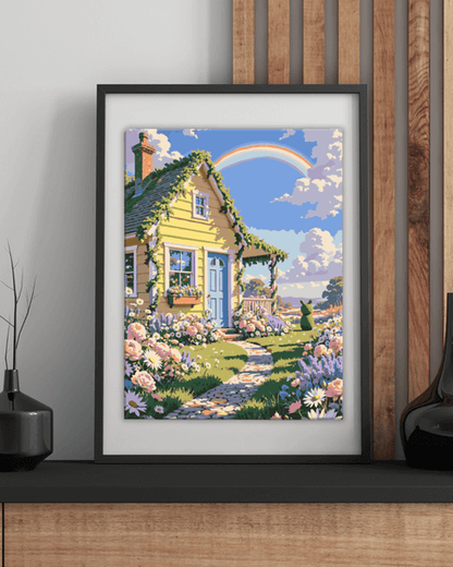 Rainbow Garden Painting By Numbers