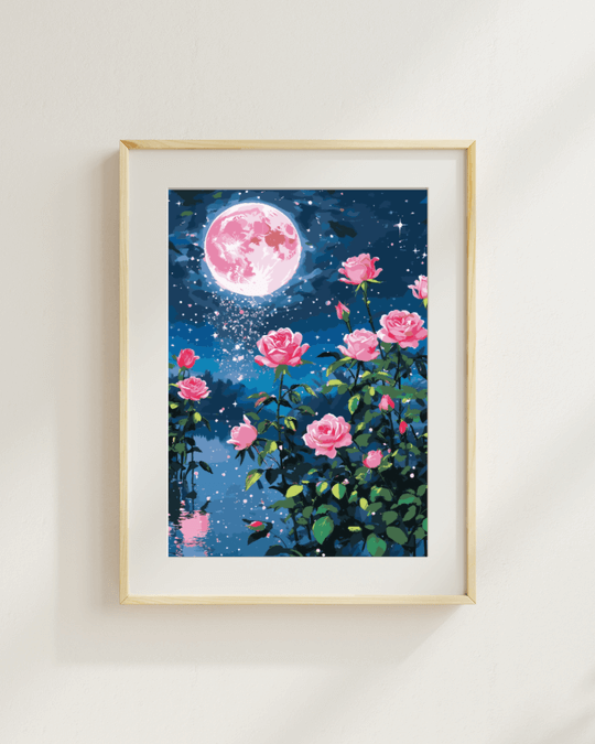 Starry Night Roses Painting By Numbers