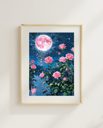 Starry Night Roses Painting By Numbers