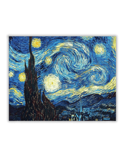 Pintura por números de La noche estrellada de Van Gogh 