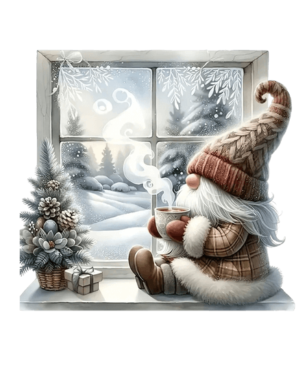 Calidez invernal con pintura de diamantes de Papá Noel 