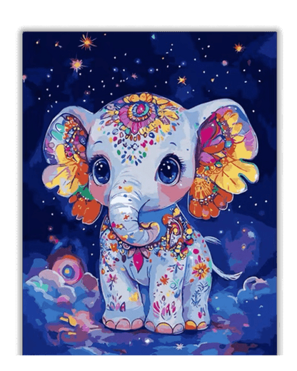 Starry Sky Elephant Diamond Painting