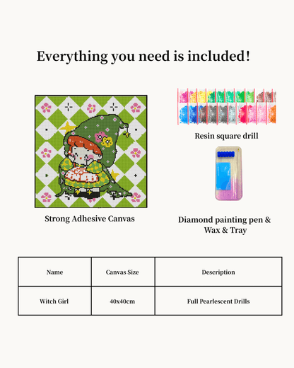 Witch Girl Diamond Painting