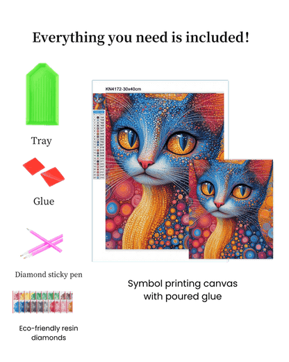 Colorful Cat Diamond Painting