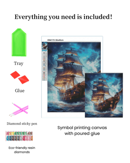 Ghost Ship Diamond Painting