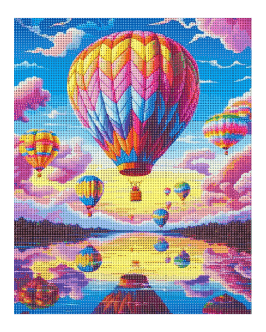 Pintura de diamante "Sueño con globo aerostático"