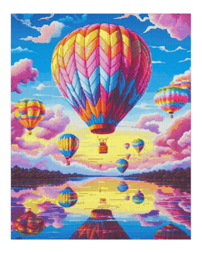 Pintura de diamante "Sueño con globo aerostático"