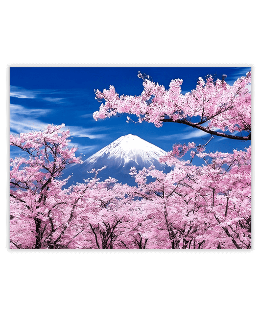 Cherry Blossoms & Mount Fuji Diamond Painting