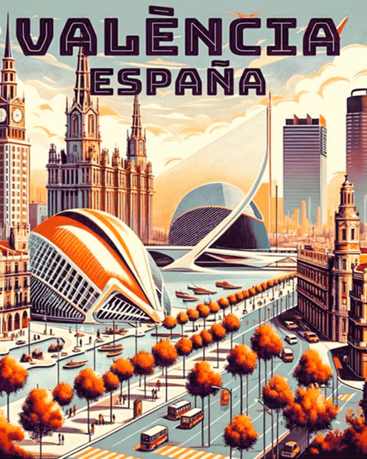 Valencia Spain City Diamond Painting