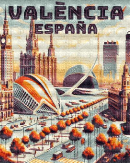 Valencia Spain City Diamond Painting