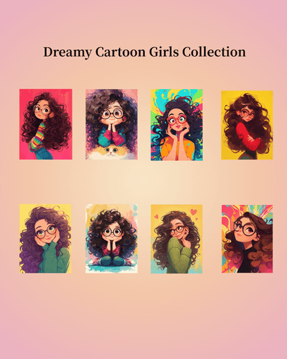 Dreamy Cartoon Girls Collection Diamond Painting