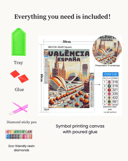 Valencia Spain City Diamond Painting