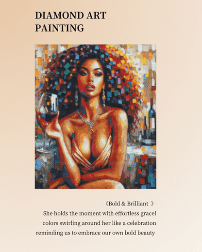 Pintura de diamantes con flores de cerezo y el monte Fuji