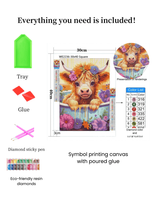 Highland Cow Diamond Painting