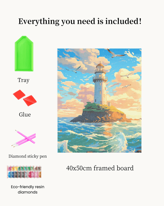 Serenity Lighthouse  Diamond Painting