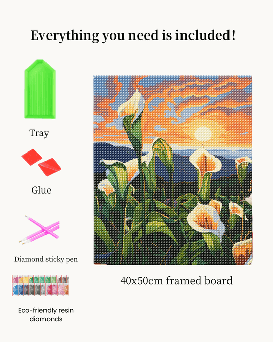 Pintura de diamantes de margaritas