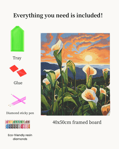 Pintura de diamantes de margaritas