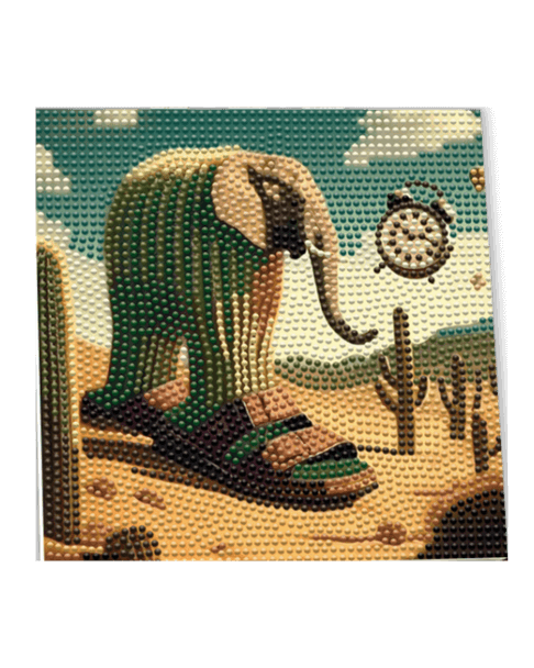 Wandering Elephant Diamond Painting