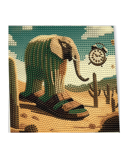Wandering Elephant Diamond Painting