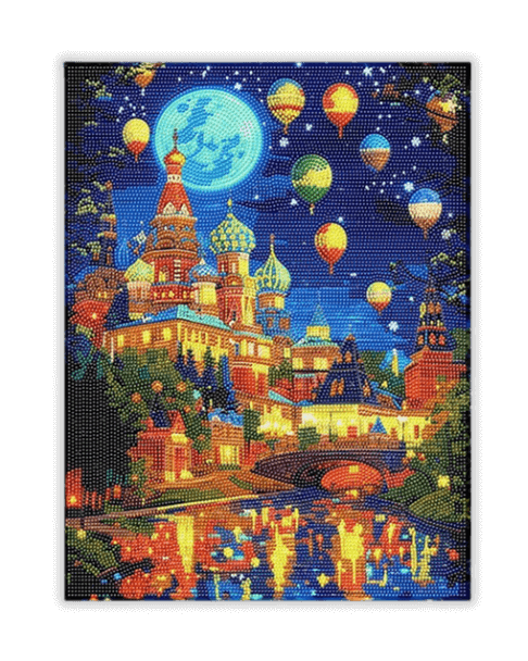 Moonlit Fantasy Castle Diamond Painting