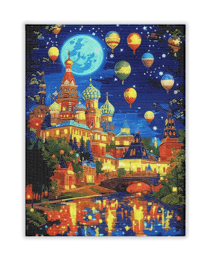 Moonlit Fantasy Castle Diamond Painting