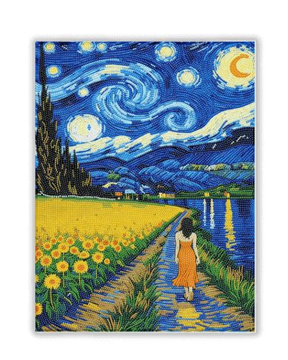 Pintura de diamante de playa de conchas marinas