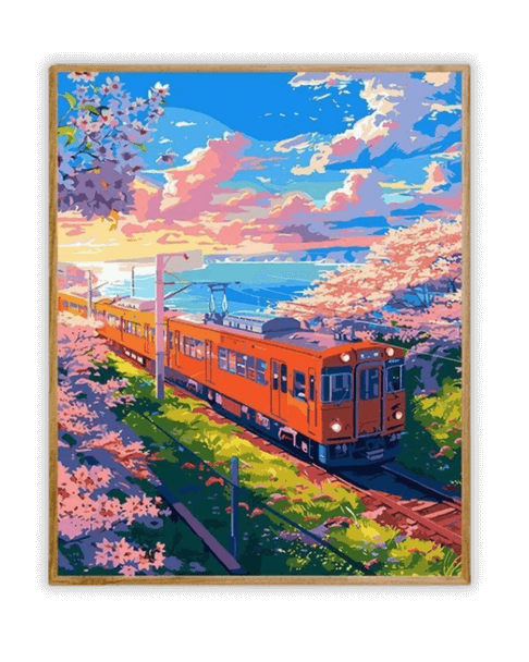 Cherry Blossom Express Diamond Painting