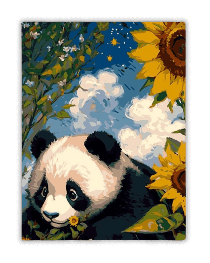 Pintura de diamantes con flores de cerezo y el monte Fuji