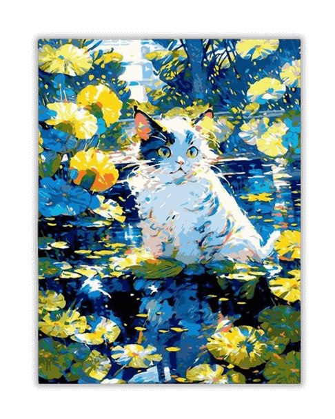 Monet's Cat Diamond Painting