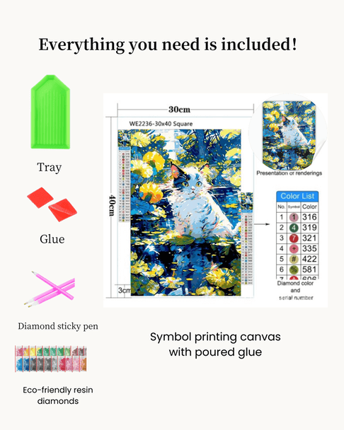 Pintura de diamantes con flores de cerezo y el monte Fuji