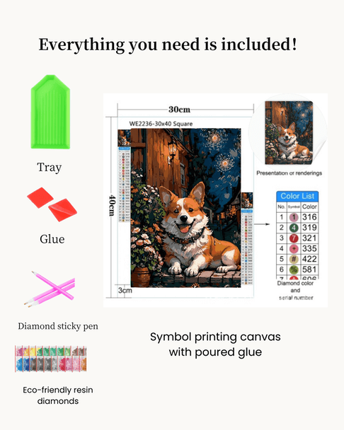 Pintura de diamantes con flores de cerezo y el monte Fuji