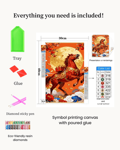 Fortune Horse Diamond Painting