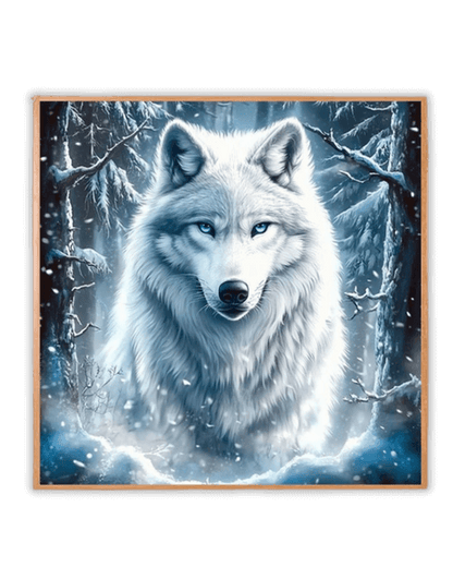 Pintura de diamantes con flores de cerezo y el monte Fuji