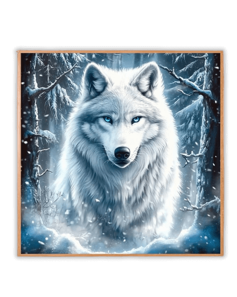 Ice Wolf Diamond Painting